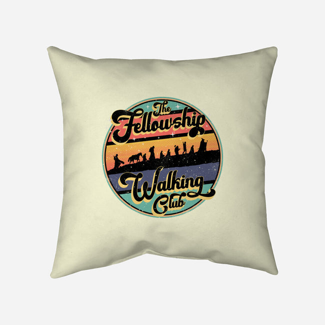 The Fellowship Walking Club-None-Removable Cover-Throw Pillow-rocketman_art