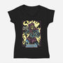 Skeletor Master-Womens-V-Neck-Tee-Nihon Bunka