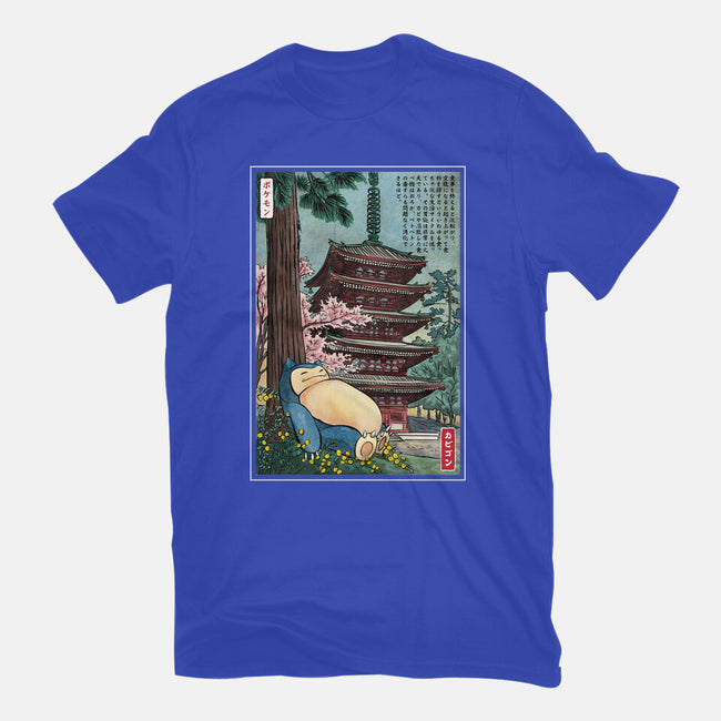 Taking A Nap In Japan-Womens-Fitted-Tee-DrMonekers