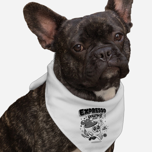 Expresso Yourself-Dog-Bandana-Pet Collar-ilustrata