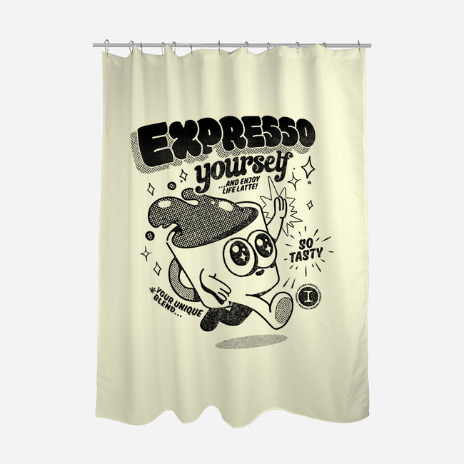 Expresso Yourself-None-Polyester-Shower Curtain-ilustrata