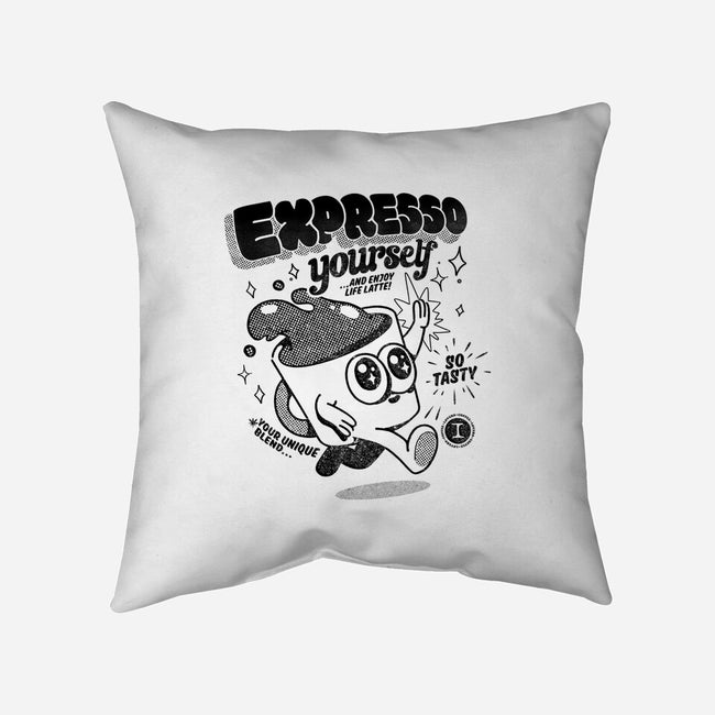 Expresso Yourself-None-Removable Cover-Throw Pillow-ilustrata