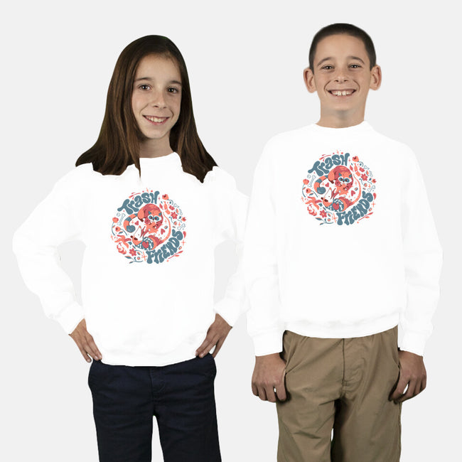 Trash Friends-Youth-Crew Neck-Sweatshirt-Estudio Horta