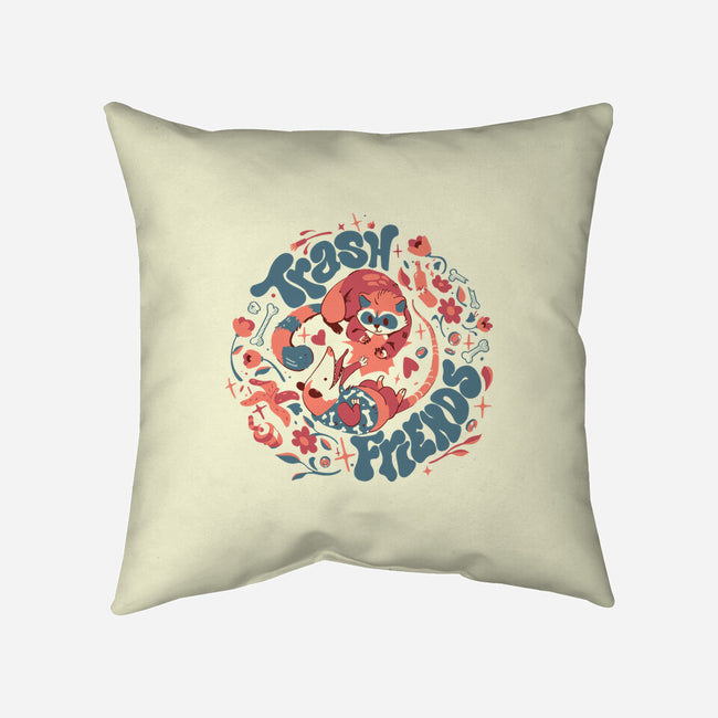 Trash Friends-None-Non-Removable Cover w Insert-Throw Pillow-Estudio Horta