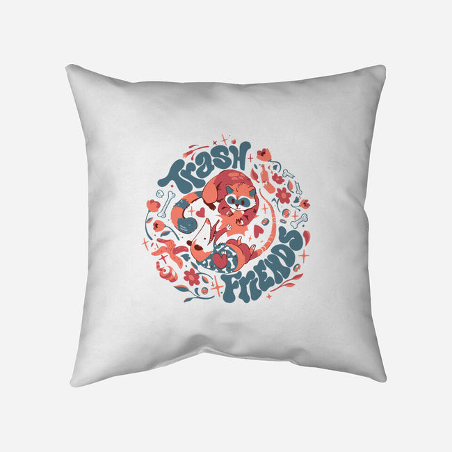 Trash Friends-None-Non-Removable Cover w Insert-Throw Pillow-Estudio Horta