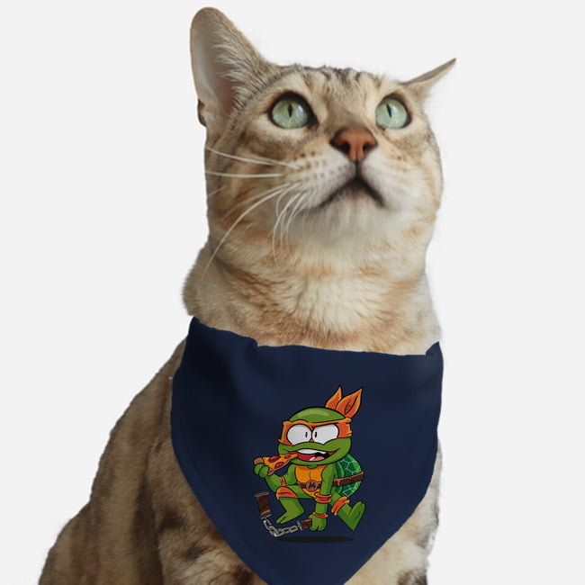 Pizza Turtle Boy-Cat-Adjustable-Pet Collar-MaxoArt