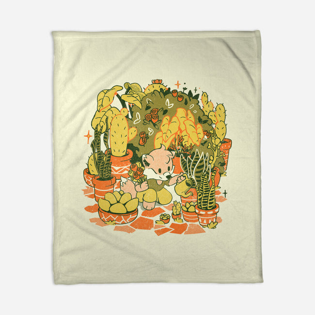 Plants And Chill-None-Fleece-Blanket-Estudio Horta