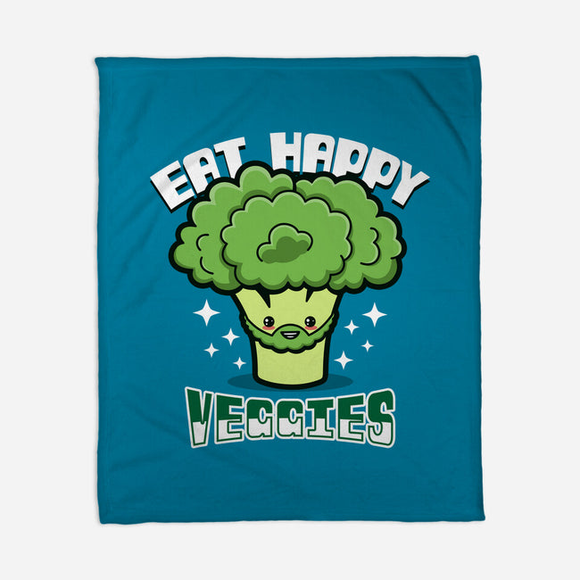 Eat Happy Veggies-None-Fleece-Blanket-Boggs Nicolas