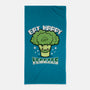 Eat Happy Veggies-None-Beach-Towel-Boggs Nicolas