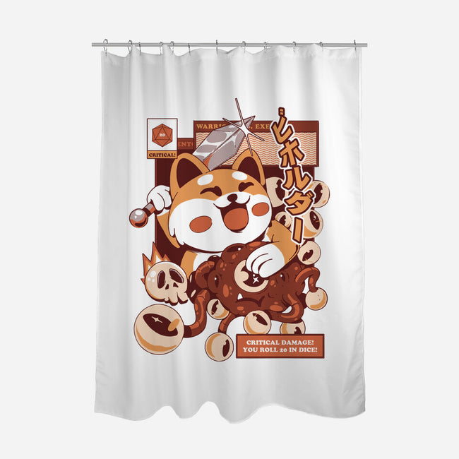 Plush Beholder-None-Polyester-Shower Curtain-ilustrata
