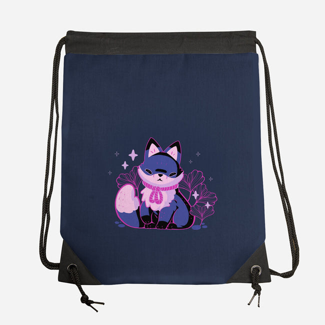 Mystical Fox-None-Drawstring-Bag-xMorfina