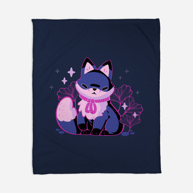 Mystical Fox-None-Fleece-Blanket-xMorfina