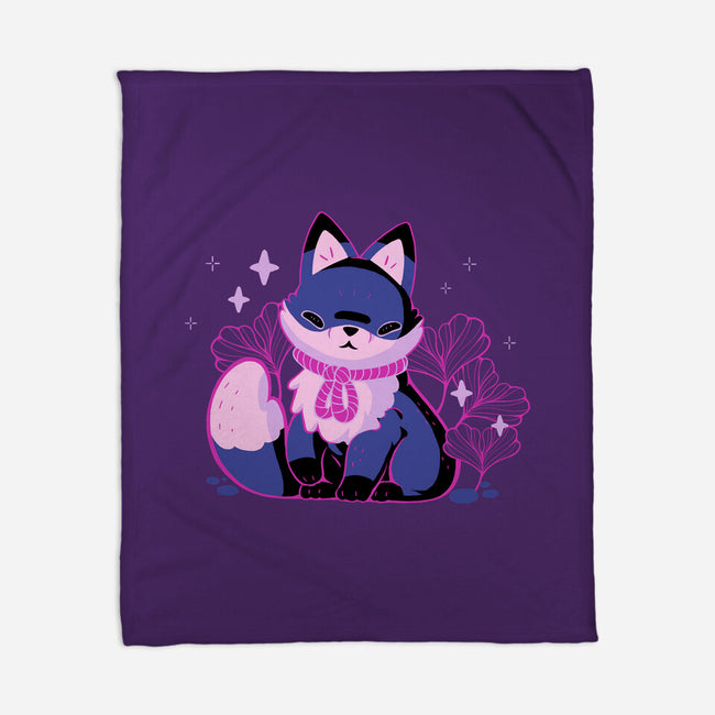 Mystical Fox-None-Fleece-Blanket-xMorfina