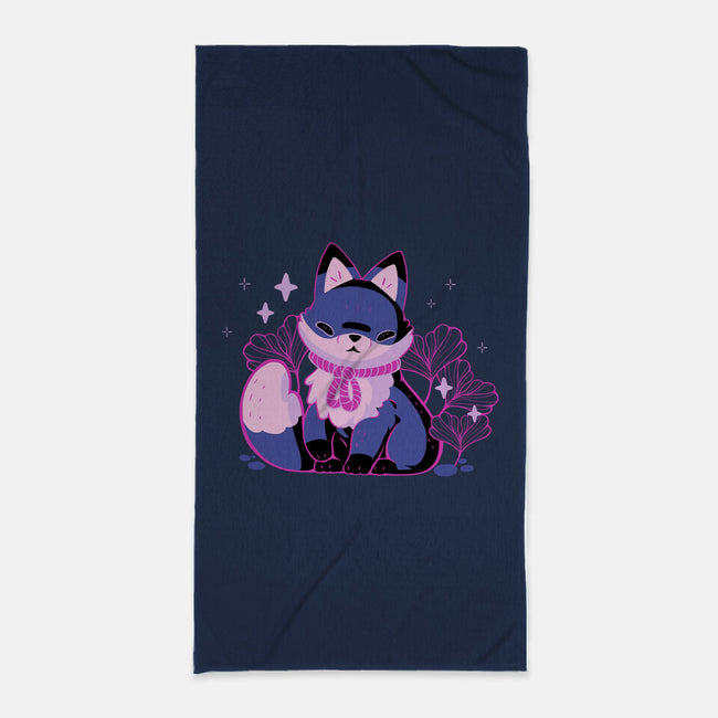 Mystical Fox-None-Beach-Towel-xMorfina