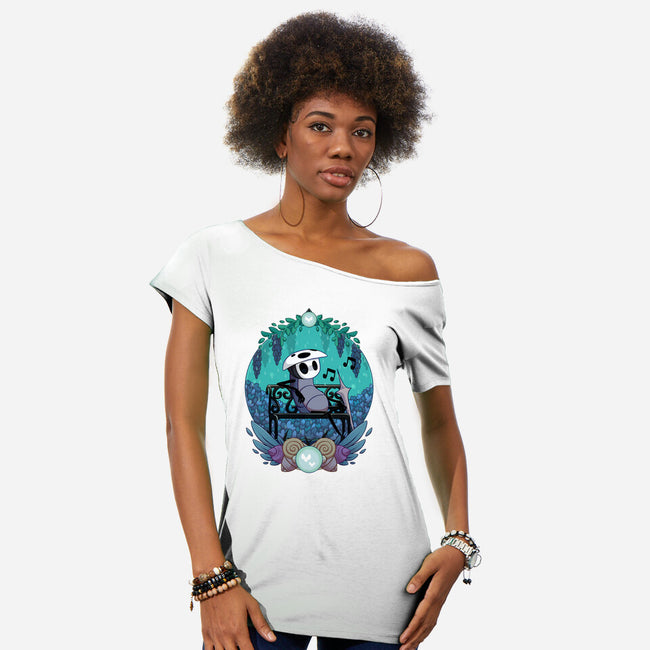 Calm Quirrel-Womens-Off Shoulder-Tee-Zaia Bloom