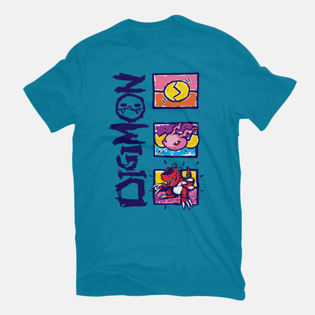 Digital Monsters-Womens-Fitted-Tee-dalethesk8er