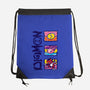 Digital Monsters-None-Drawstring-Bag-dalethesk8er