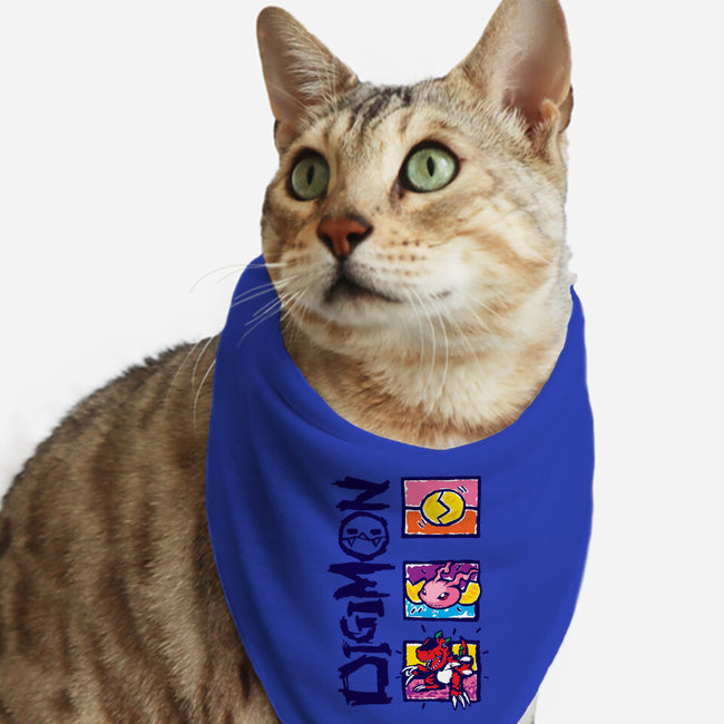 Digital Monsters-Cat-Bandana-Pet Collar-dalethesk8er