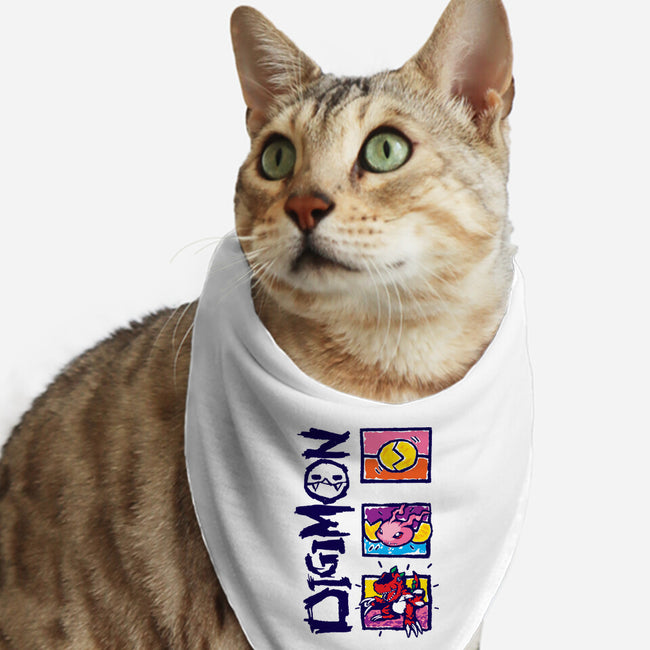 Digital Monsters-Cat-Bandana-Pet Collar-dalethesk8er