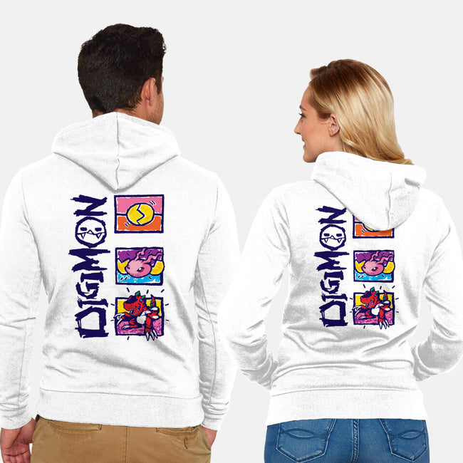 Digital Monsters-Unisex-Zip-Up-Sweatshirt-dalethesk8er