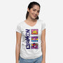 Digital Monsters-Womens-V-Neck-Tee-dalethesk8er