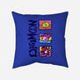 Digital Monsters-None-Removable Cover-Throw Pillow-dalethesk8er