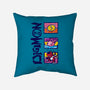 Digital Monsters-None-Removable Cover-Throw Pillow-dalethesk8er