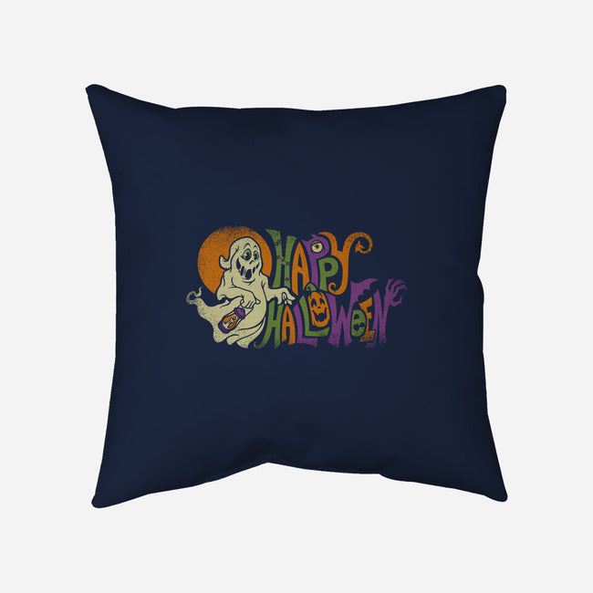 Spooky Halloween-None-Removable Cover-Throw Pillow-kennsing