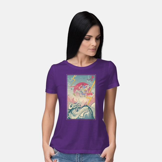 Gear 5 Ukiyo E-Womens-Basic-Tee-constantine2454