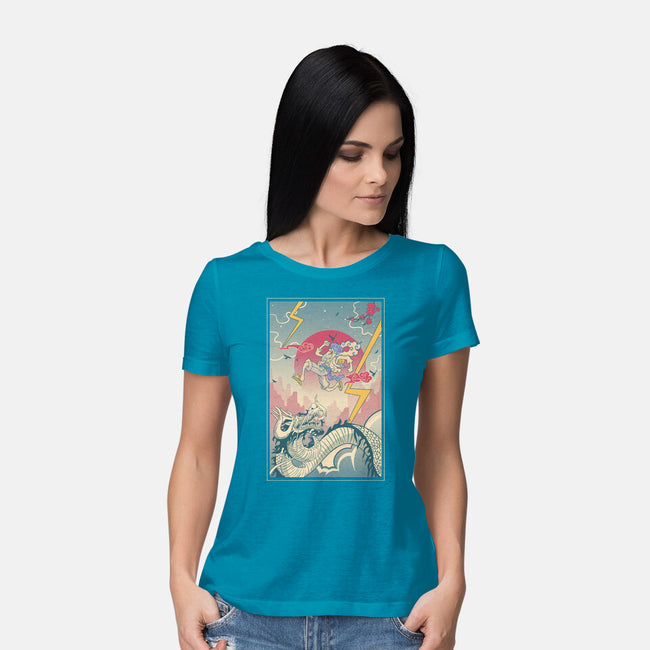 Gear 5 Ukiyo E-Womens-Basic-Tee-constantine2454