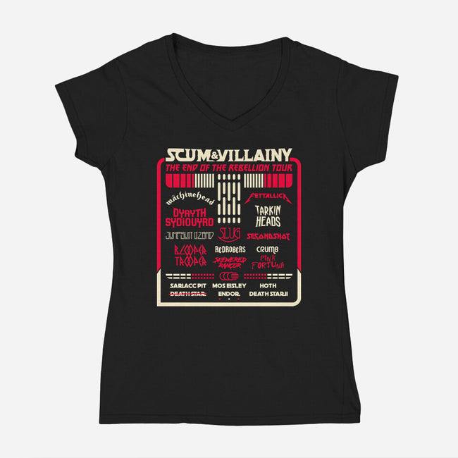 Scum And Villainy Fest-Womens-V-Neck-Tee-rocketman_art