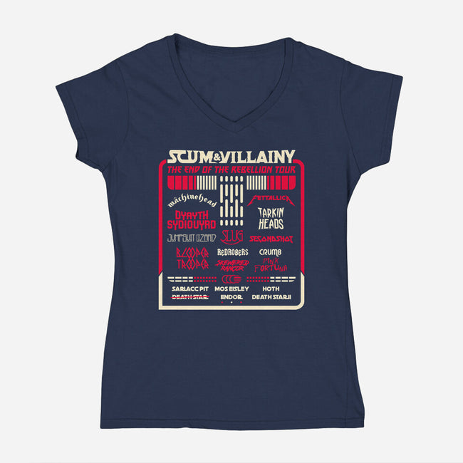 Scum And Villainy Fest-Womens-V-Neck-Tee-rocketman_art