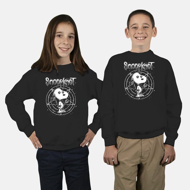 Snoopknot-Youth-Crew Neck-Sweatshirt-retrodivision