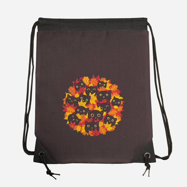 Autumn Kittens-None-Drawstring-Bag-erion_designs