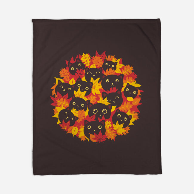 Autumn Kittens-None-Fleece-Blanket-erion_designs