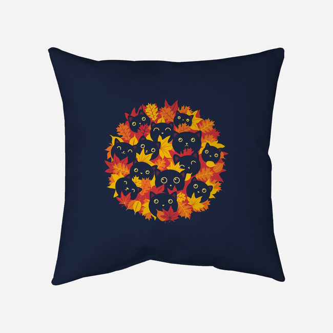 Autumn Kittens-None-Non-Removable Cover w Insert-Throw Pillow-erion_designs