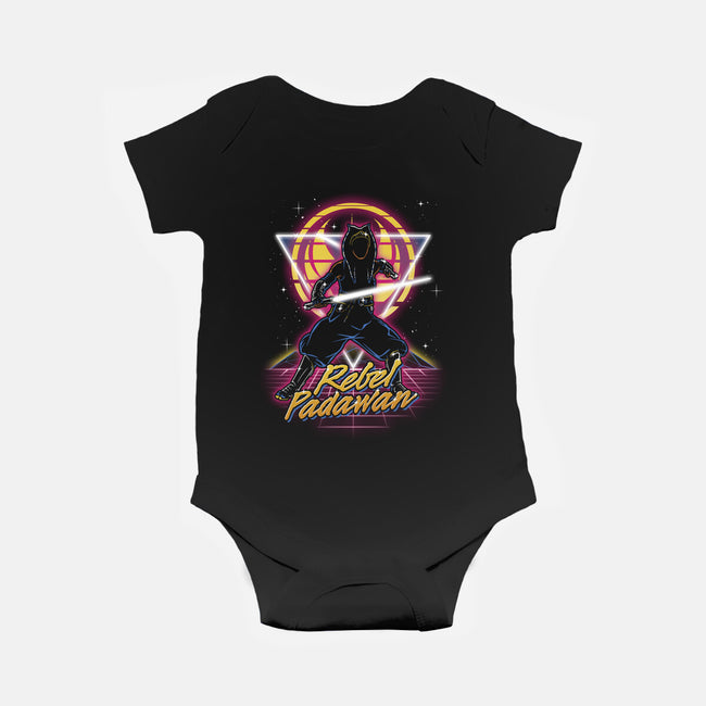 Retro Rebel Padawan-Baby-Basic-Onesie-Olipop