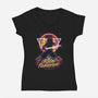 Retro Rebel Padawan-Womens-V-Neck-Tee-Olipop