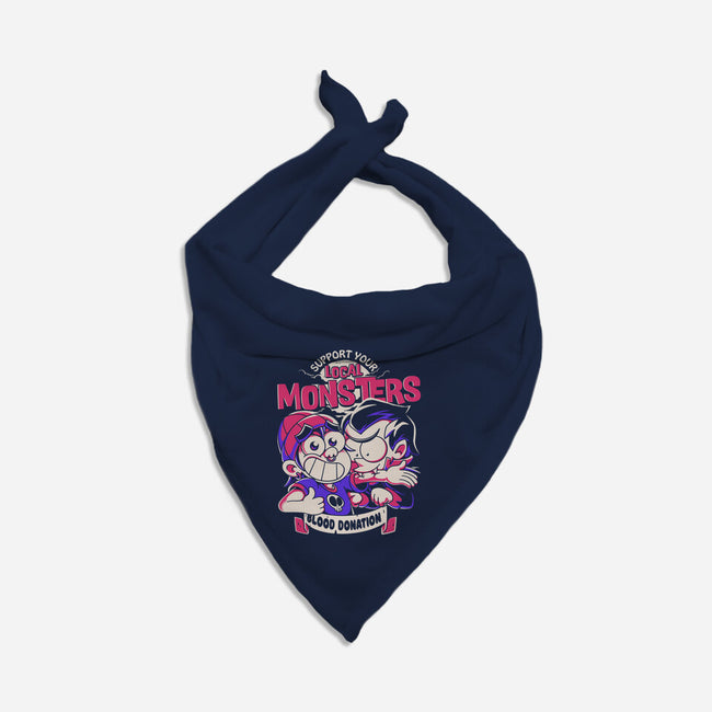 Support Your Local Vampire-Dog-Bandana-Pet Collar-estudiofitas