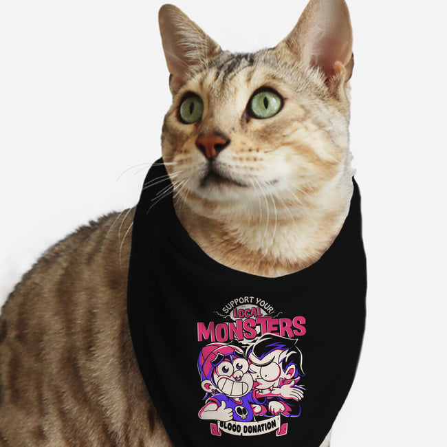 Support Your Local Vampire-Cat-Bandana-Pet Collar-estudiofitas