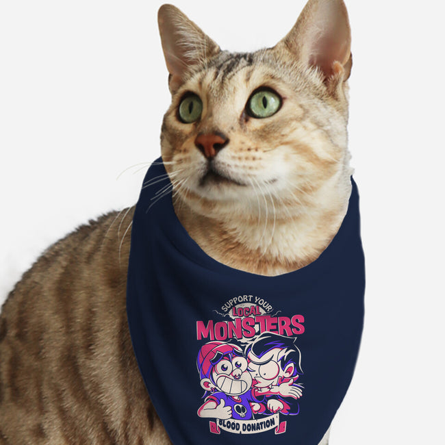 Support Your Local Vampire-Cat-Bandana-Pet Collar-estudiofitas