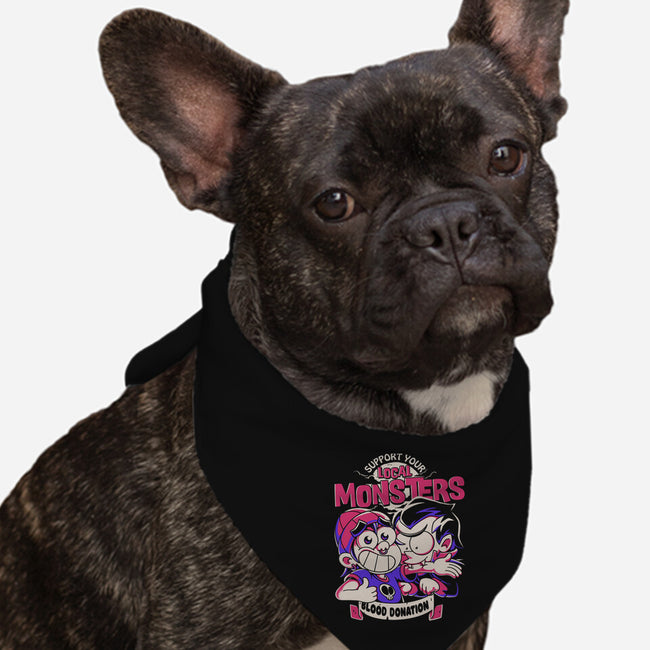 Support Your Local Vampire-Dog-Bandana-Pet Collar-estudiofitas