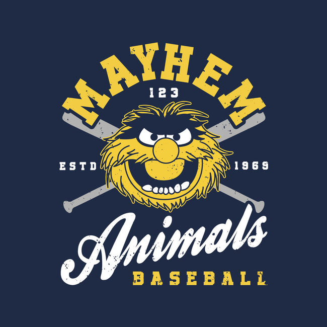 Mayhem Baseball-None-Non-Removable Cover w Insert-Throw Pillow-retrodivision