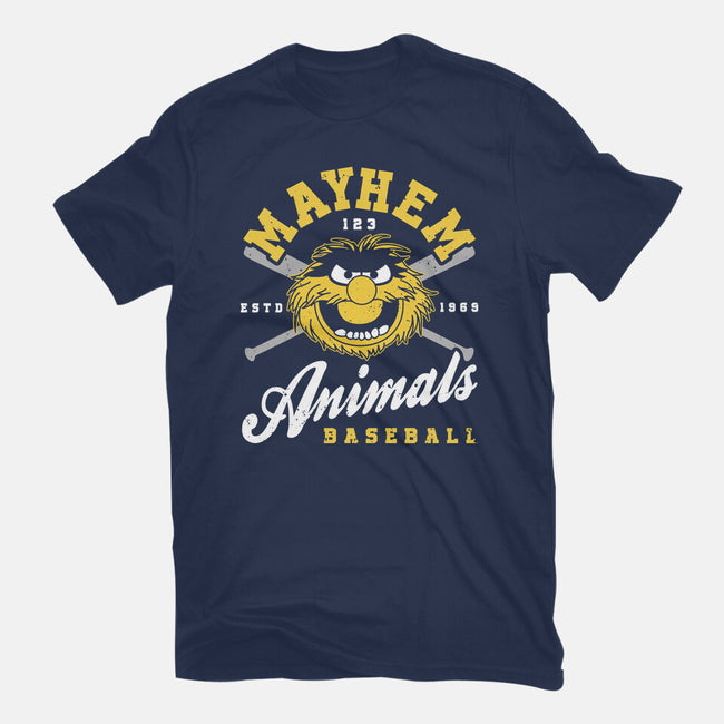 Mayhem Baseball-Womens-Basic-Tee-retrodivision