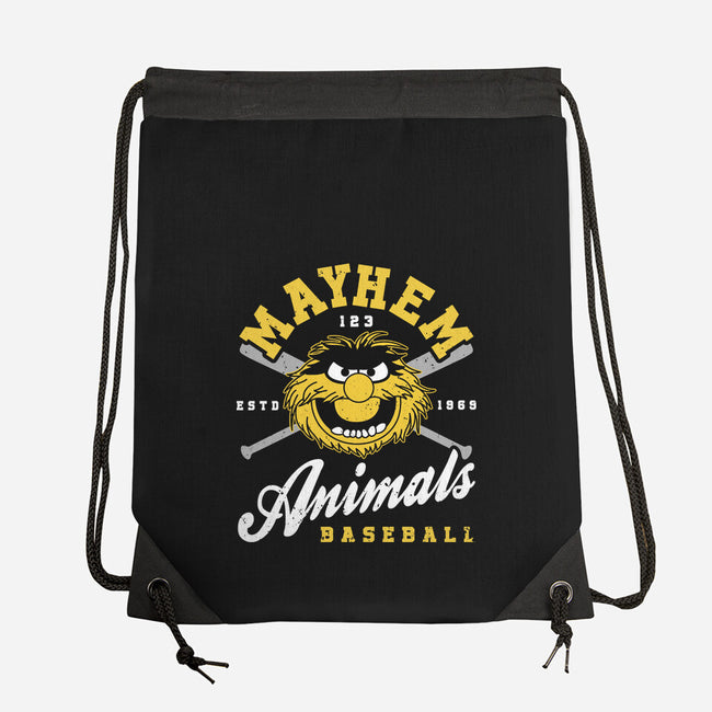 Mayhem Baseball-None-Drawstring-Bag-retrodivision