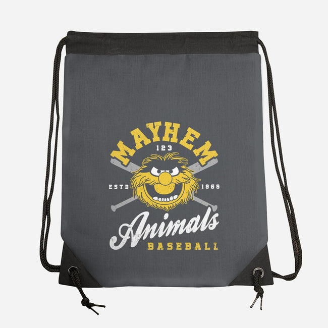 Mayhem Baseball-None-Drawstring-Bag-retrodivision