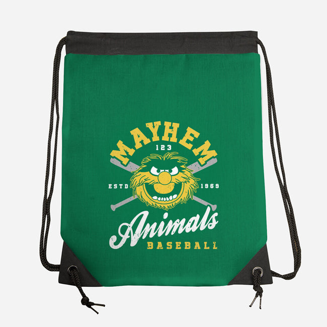 Mayhem Baseball-None-Drawstring-Bag-retrodivision