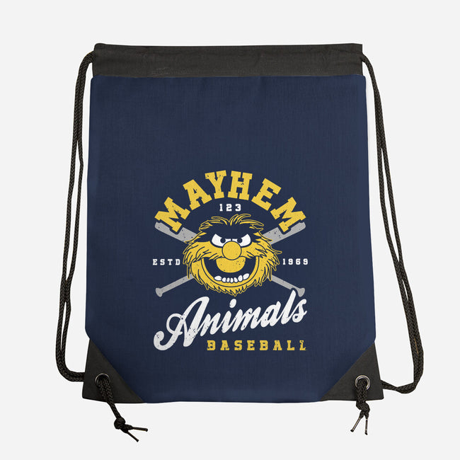 Mayhem Baseball-None-Drawstring-Bag-retrodivision