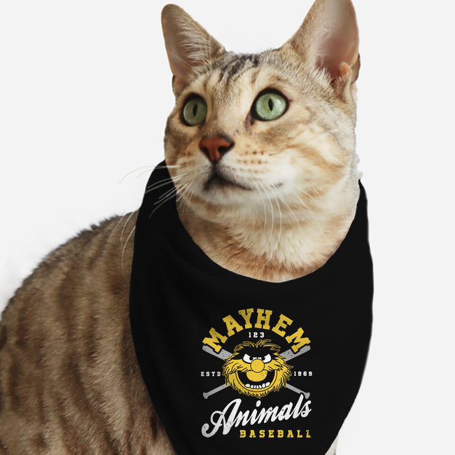 Mayhem Baseball-Cat-Bandana-Pet Collar-retrodivision