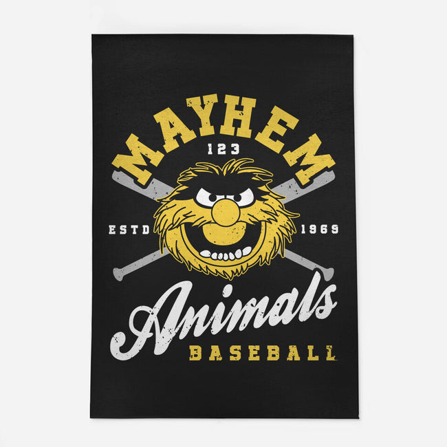 Mayhem Baseball-None-Indoor-Rug-retrodivision